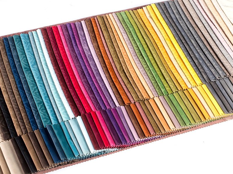 Visokokakomerna barvana žametna tkanina za notranje oblikovanje