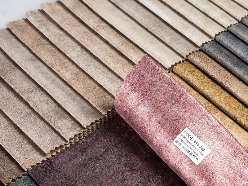 Premium barvana laminirana žametna tkanina
